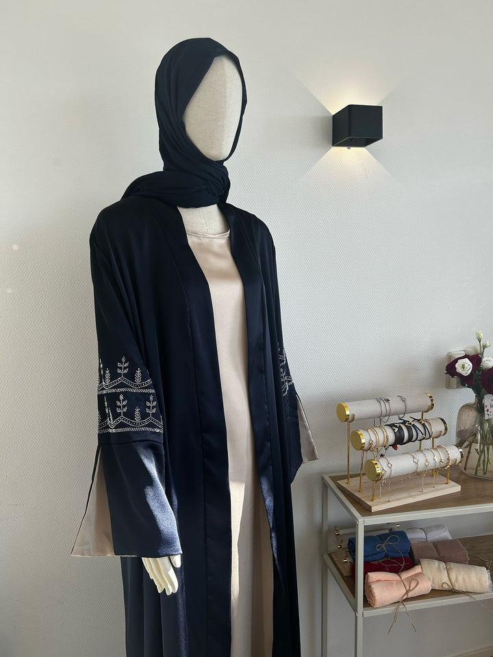 Glitter Satin Abaya Naazia