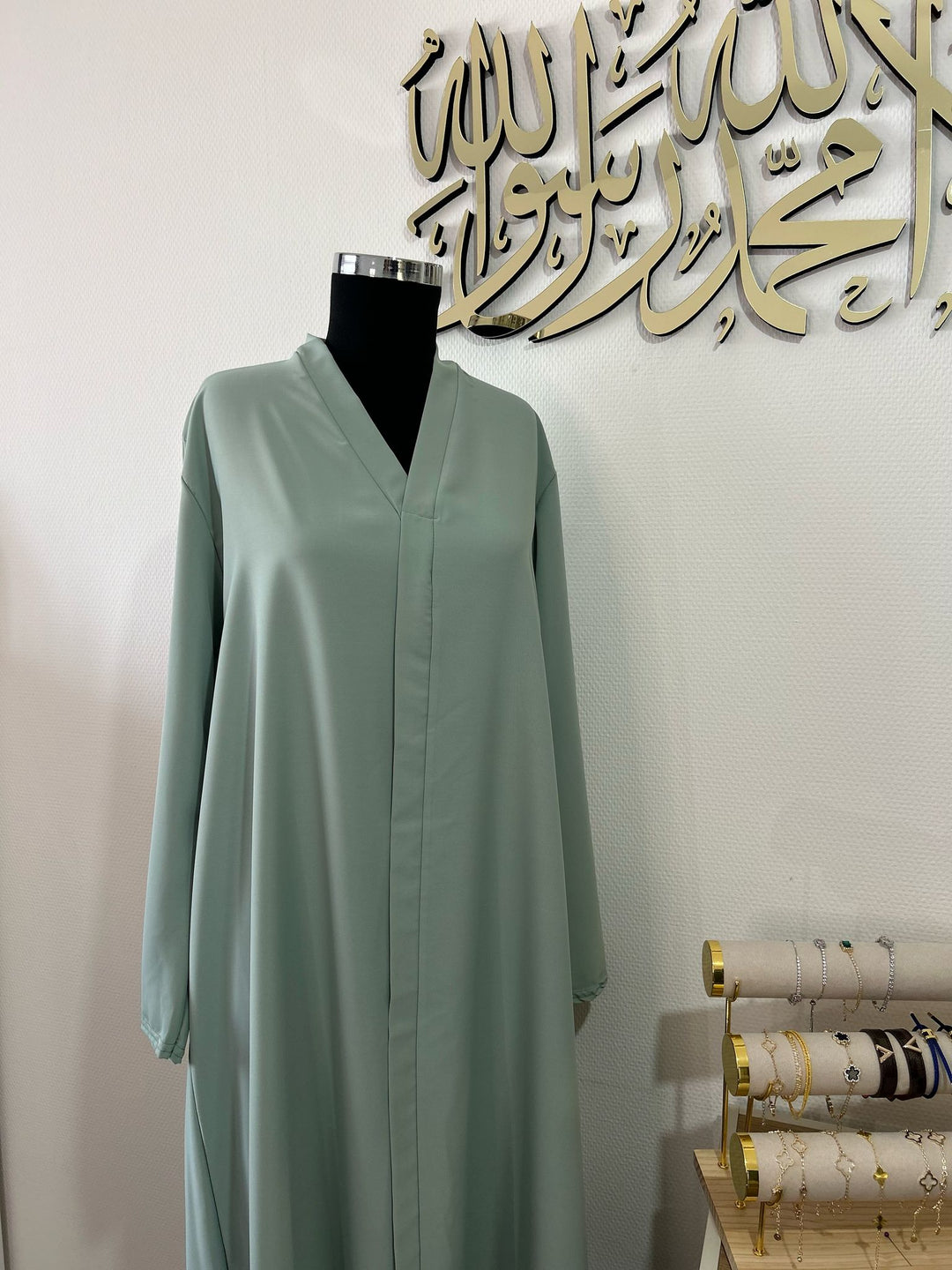 Meriam Sky Blue Abaya